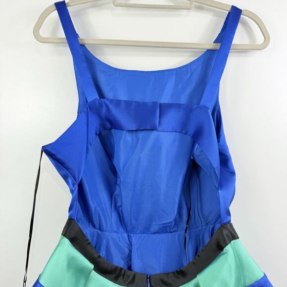 Nox Anabel Narianna New Colorblock A Line Mini Dress XL Open Back HOCO Party - Picture 9 of 15